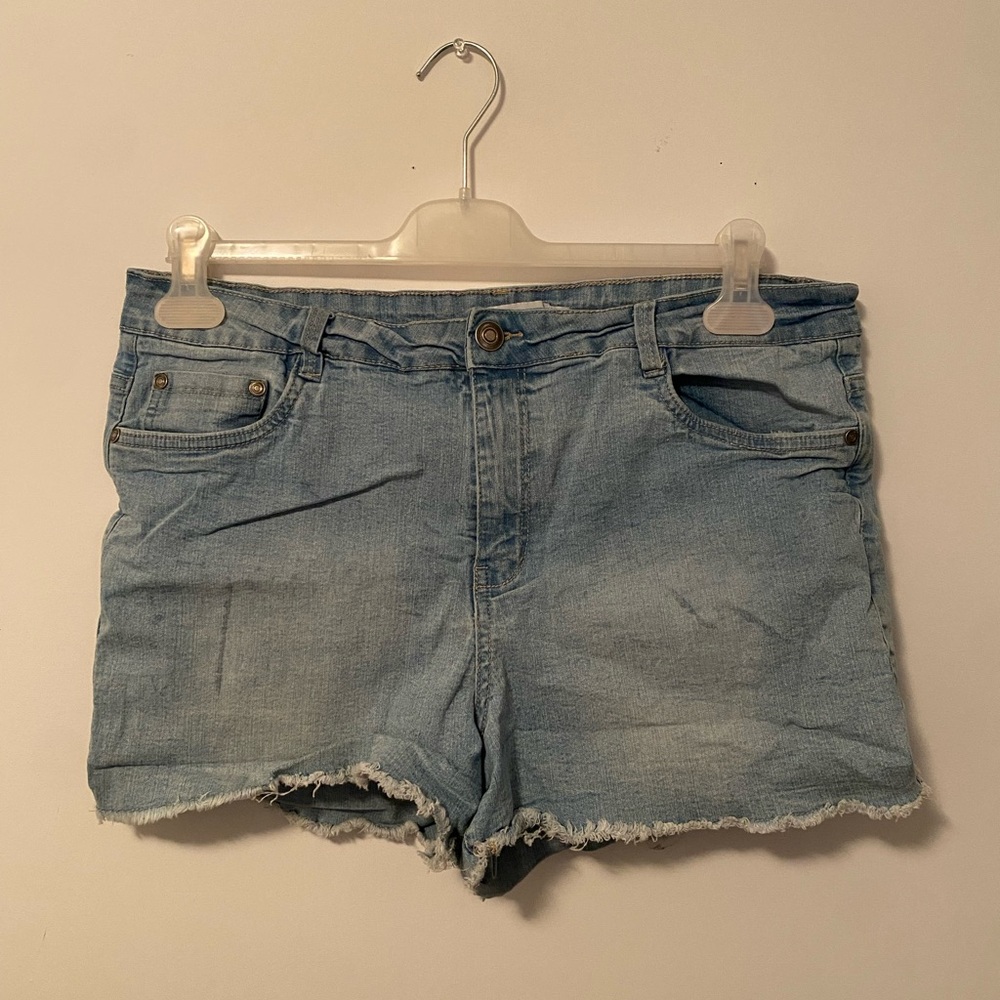 Upcycled Light Blue Denim Women's Shorts